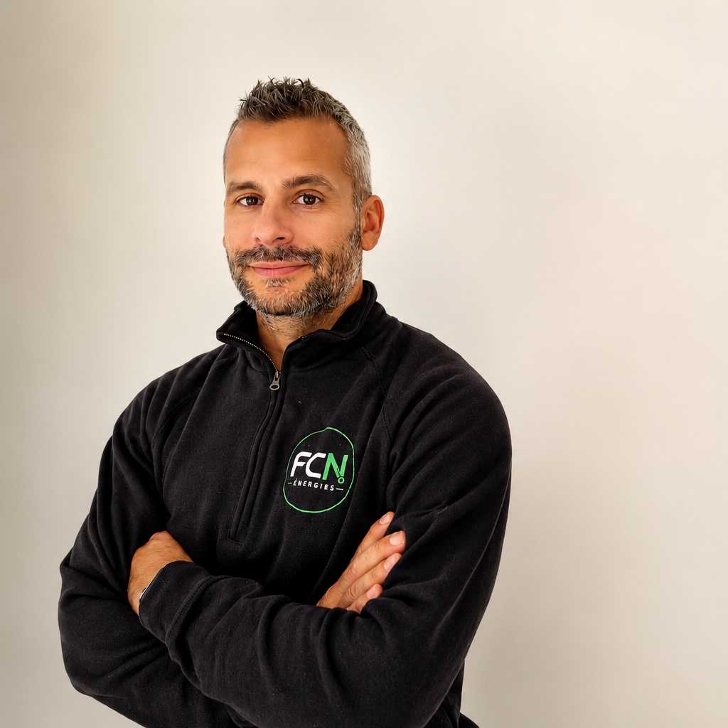 Kenny Frechin, artisan électricien FCN Énergies